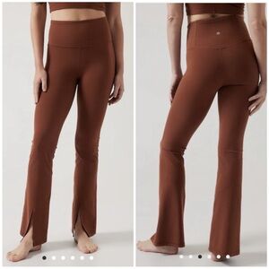 Athleta Elation Split Flare Pant Ancient Mahogany Size XS